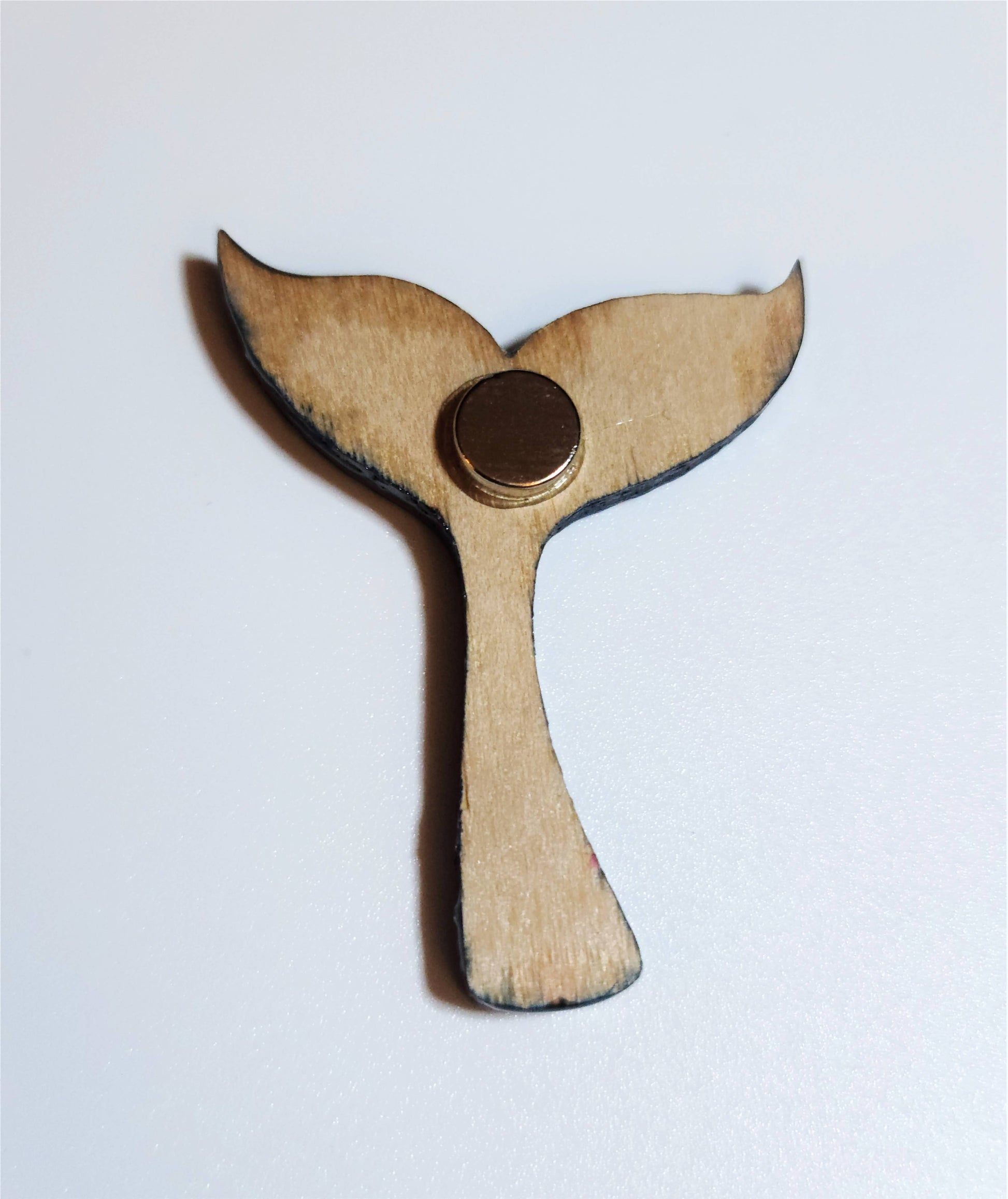 Whale Tail Ocean Scene Resin & Wood Magnets - Mellow Monkey