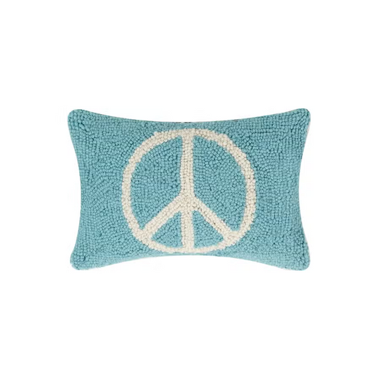 Peace Sign Lumbar Hook Pillow - 12-in