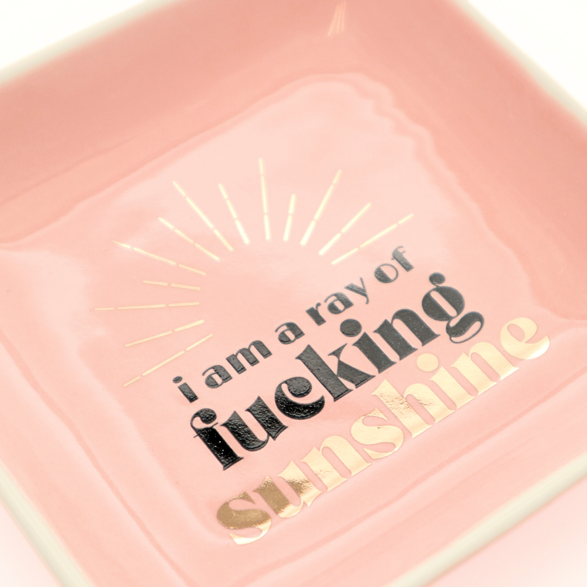 I Am A Ray of Fucking Sunshine - Square Trinket Tray - Mellow Monkey