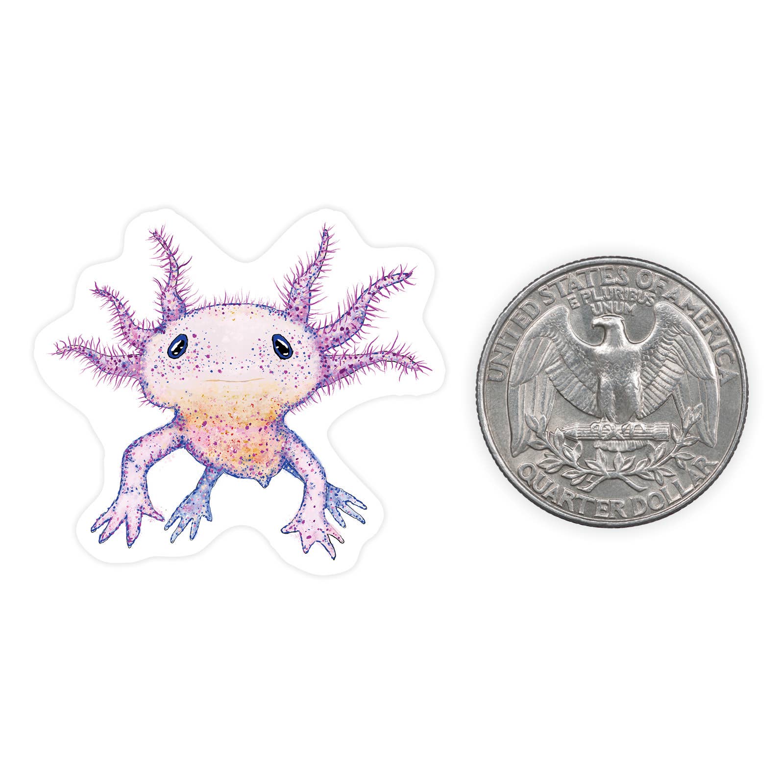 Axolotl - Mini Sticker #18 - Mellow Monkey