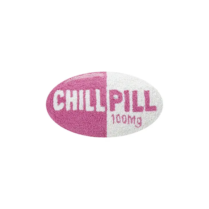 Chill Pill Hot Pink Hook Pillow - Mellow Monkey