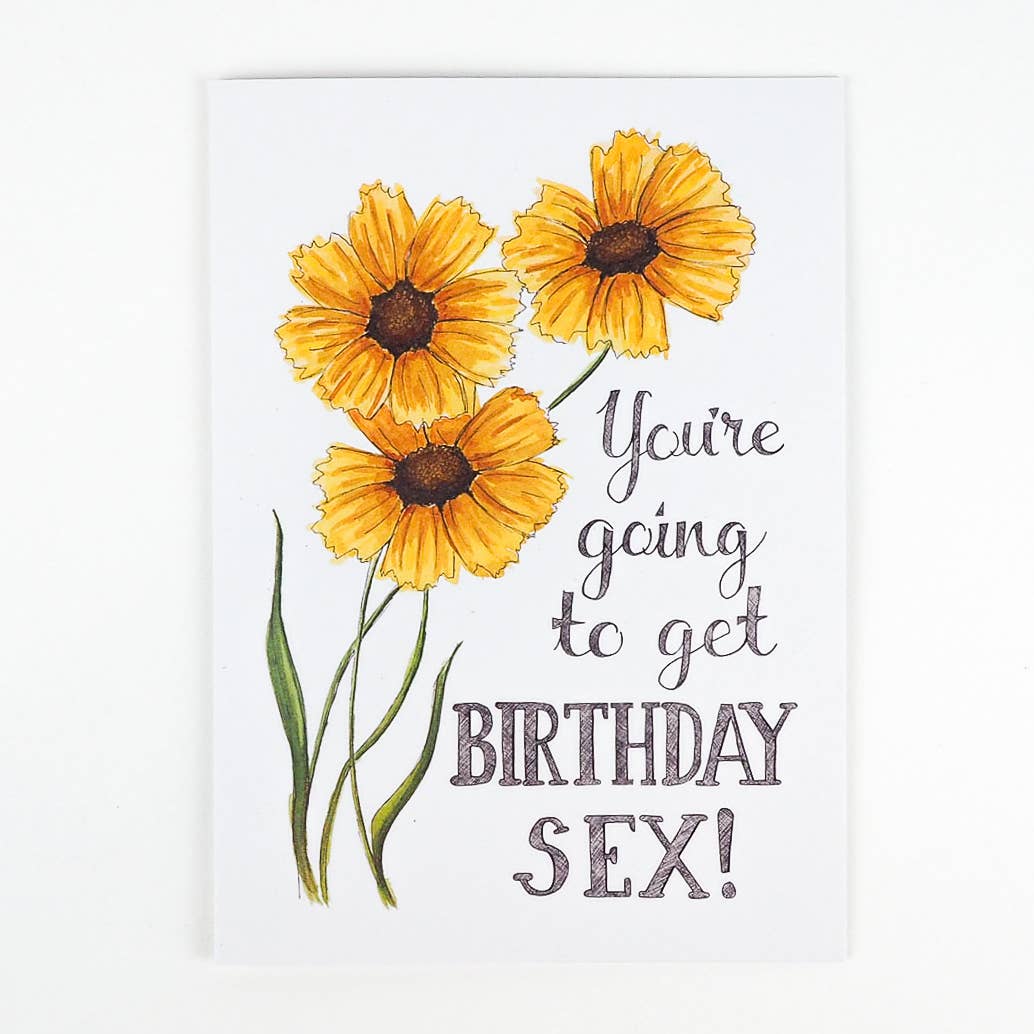 You're Going to Get Birthday Sex Card - Mellow Monkey