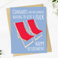 Congrats On No Longer Having To Give A Fuck - Retirement Greeting Card - Mellow Monkey