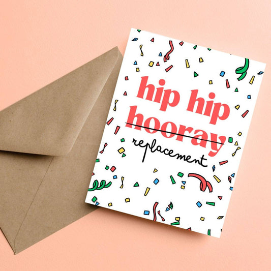 Hip Hip Hooray Replacement - Birthday Greeting Card - Mellow Monkey