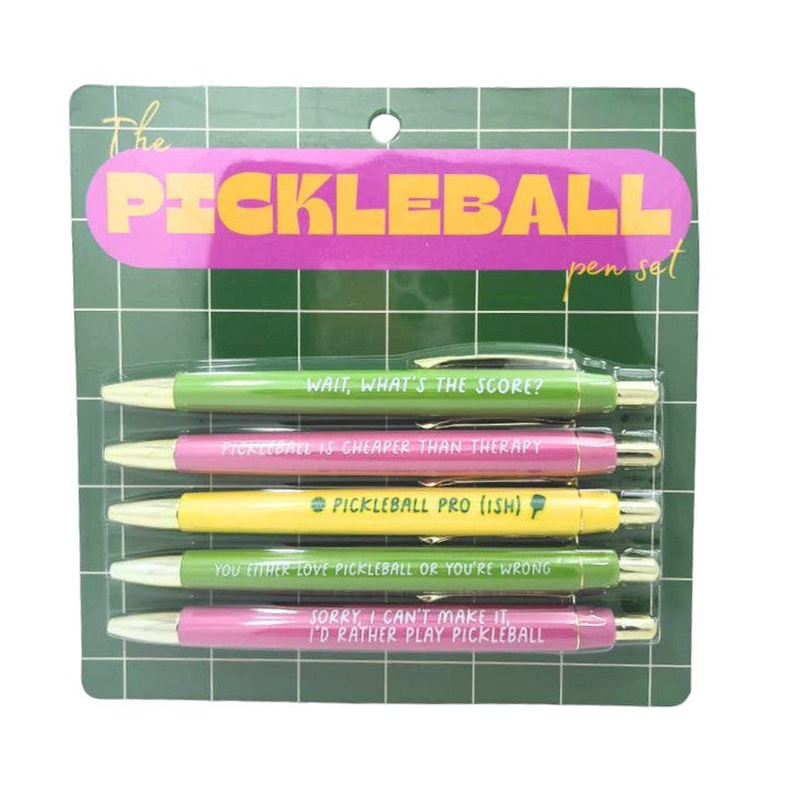 Pickleball - 5 Pen Set - Mellow Monkey