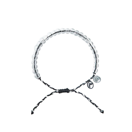 4Ocean Unisex Orca Beaded Bracelet - Black & White - March 2024 Limited Edition - Mellow Monkey