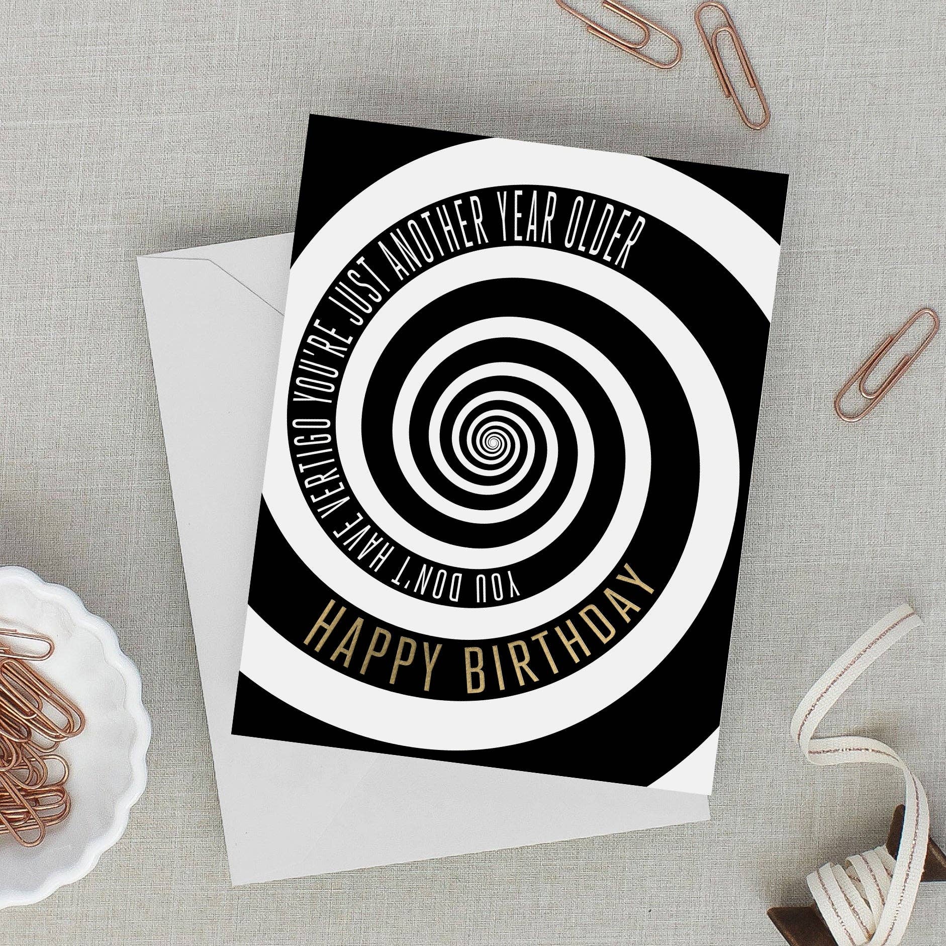 No Vertigo – Funny Birthday Card - Mellow Monkey