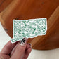 Connecticut Bookish Pattern Vinyl Sticker