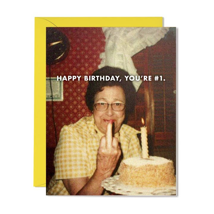 Happy Birthday, You're #1 - Birthday Greeting Card - Mellow Monkey