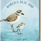 Father's Day Snowy Plovers - Love You Dad - Greeting Card   - Mellow Monkey