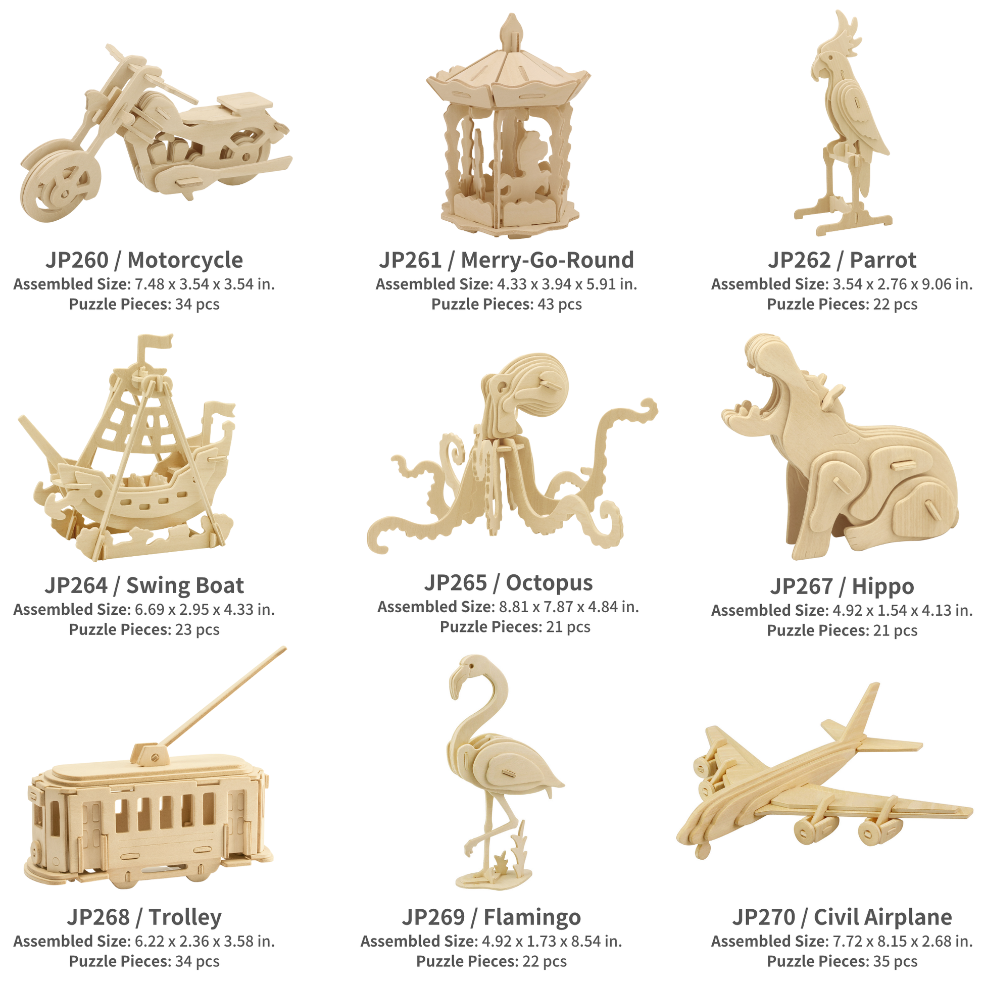 3D Wooden Puzzles: Squirrel - Mellow Monkey