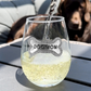 Dog Mom Stemless Wine Glass - Mellow Monkey