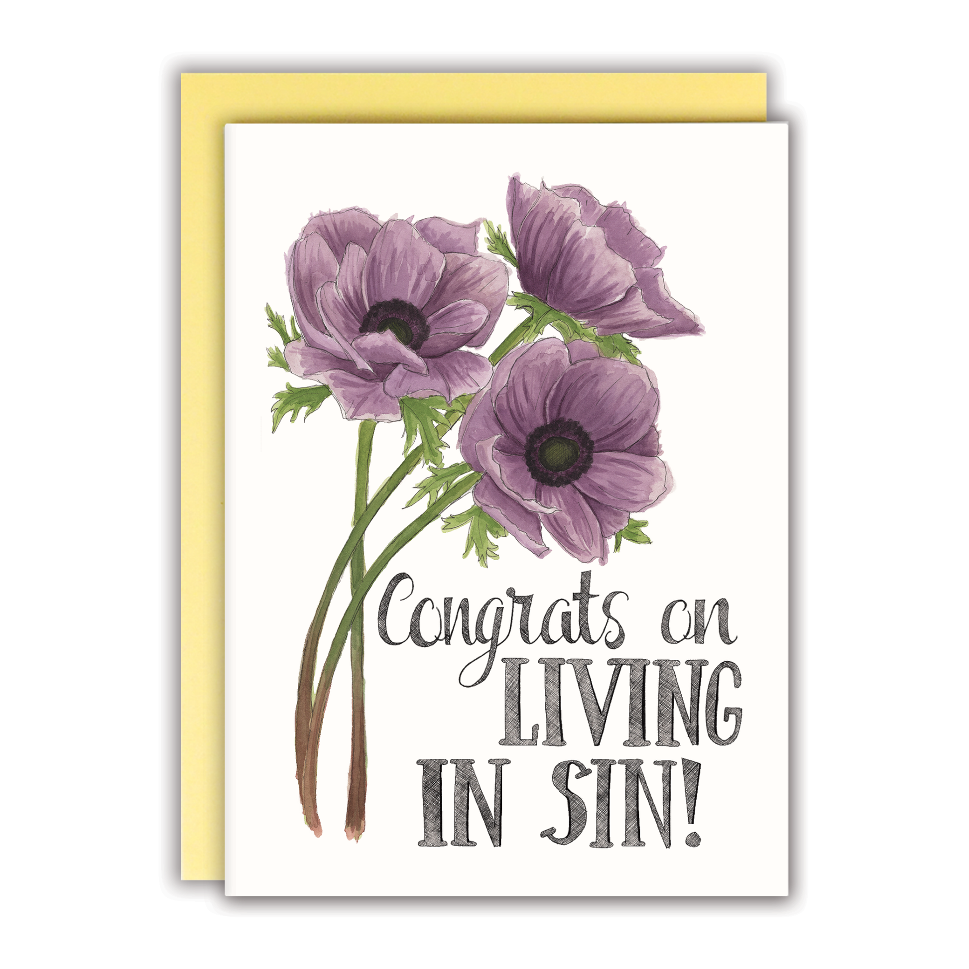Congrats on Living In Sin Card - Mellow Monkey