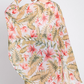 Tropical Flower Leaves Kimono - Ivory - Mellow Monkey