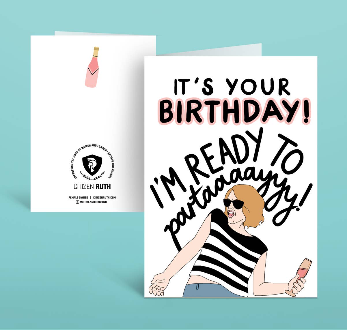 It's Your Birthday! I'm Ready To Party - Birthday Greeting Card - Mellow Monkey