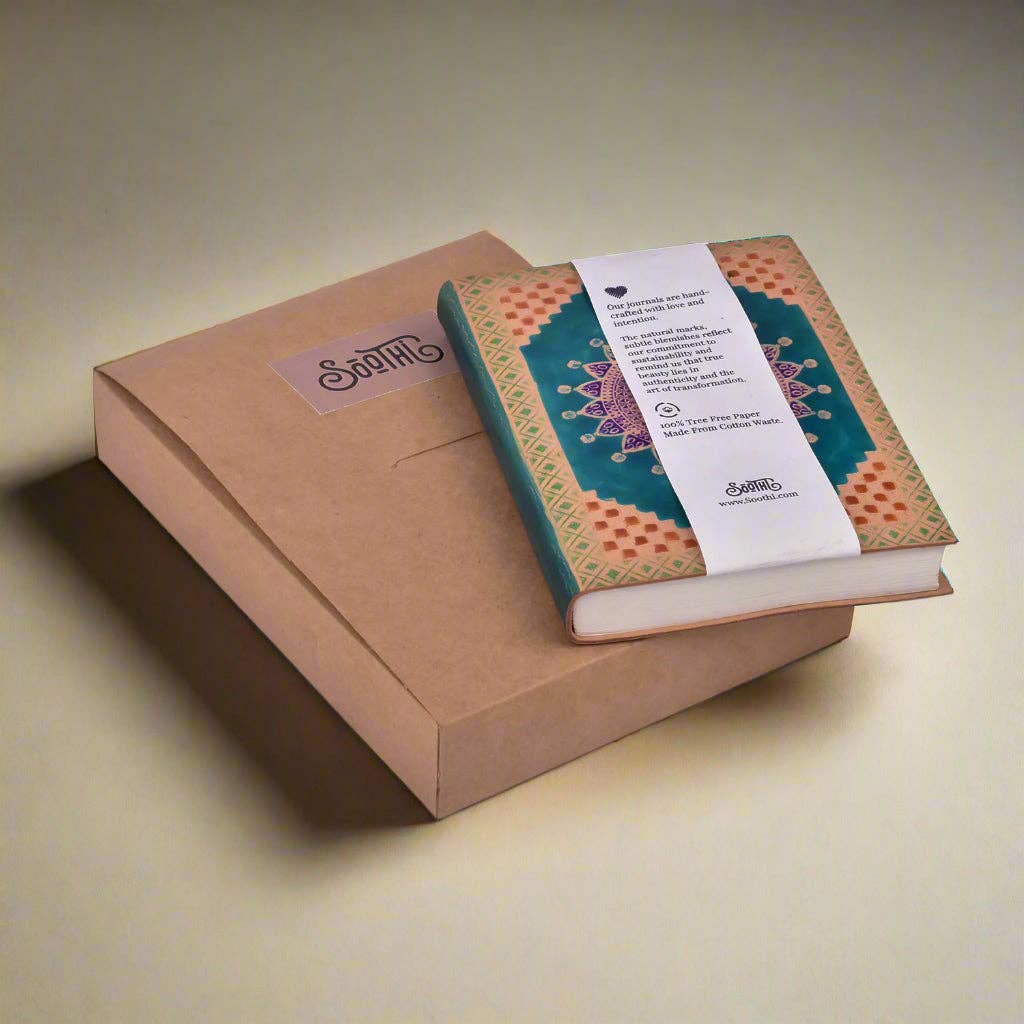 Mandala Leather Journal - Mellow Monkey