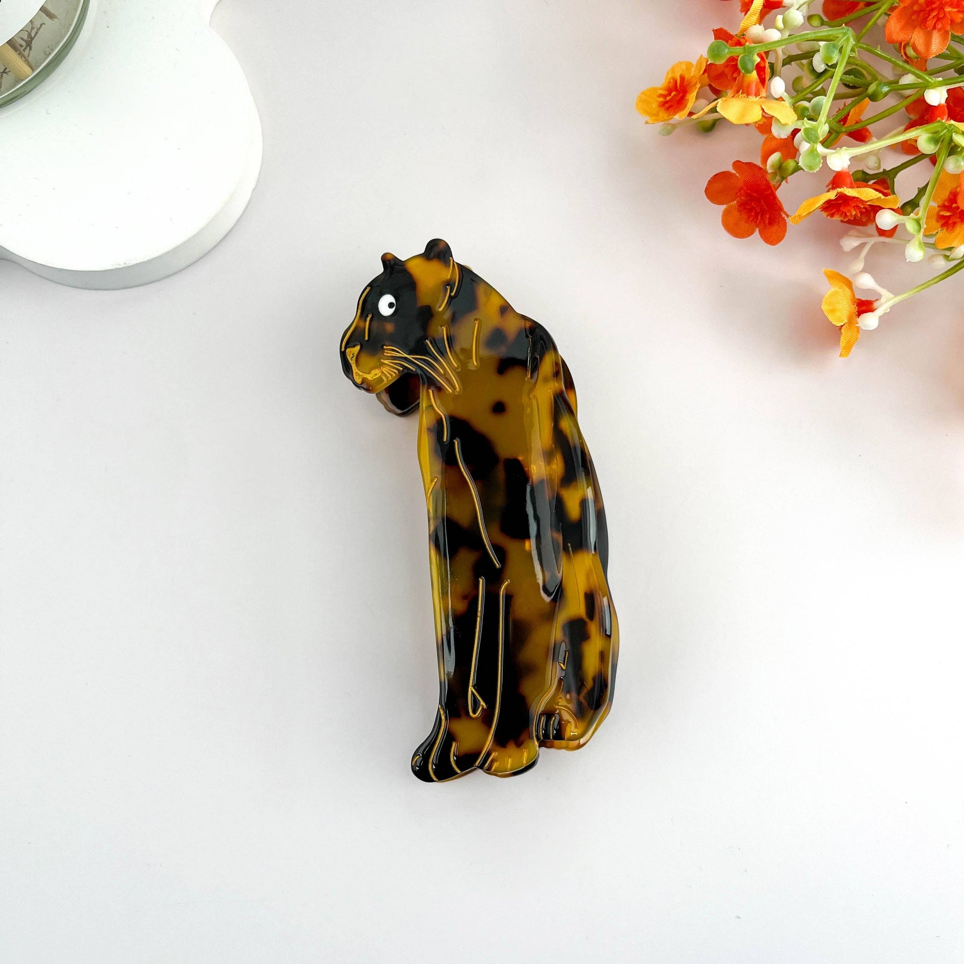 Creative & Unique Jaguar Animal Hair Claw Clip: C - Mellow Monkey