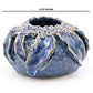 Vine Vase with Blue Effect - 4-1/2-in - Mellow Monkey