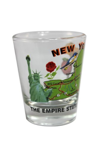 New York State Shot Glass - 2-oz - Mellow Monkey