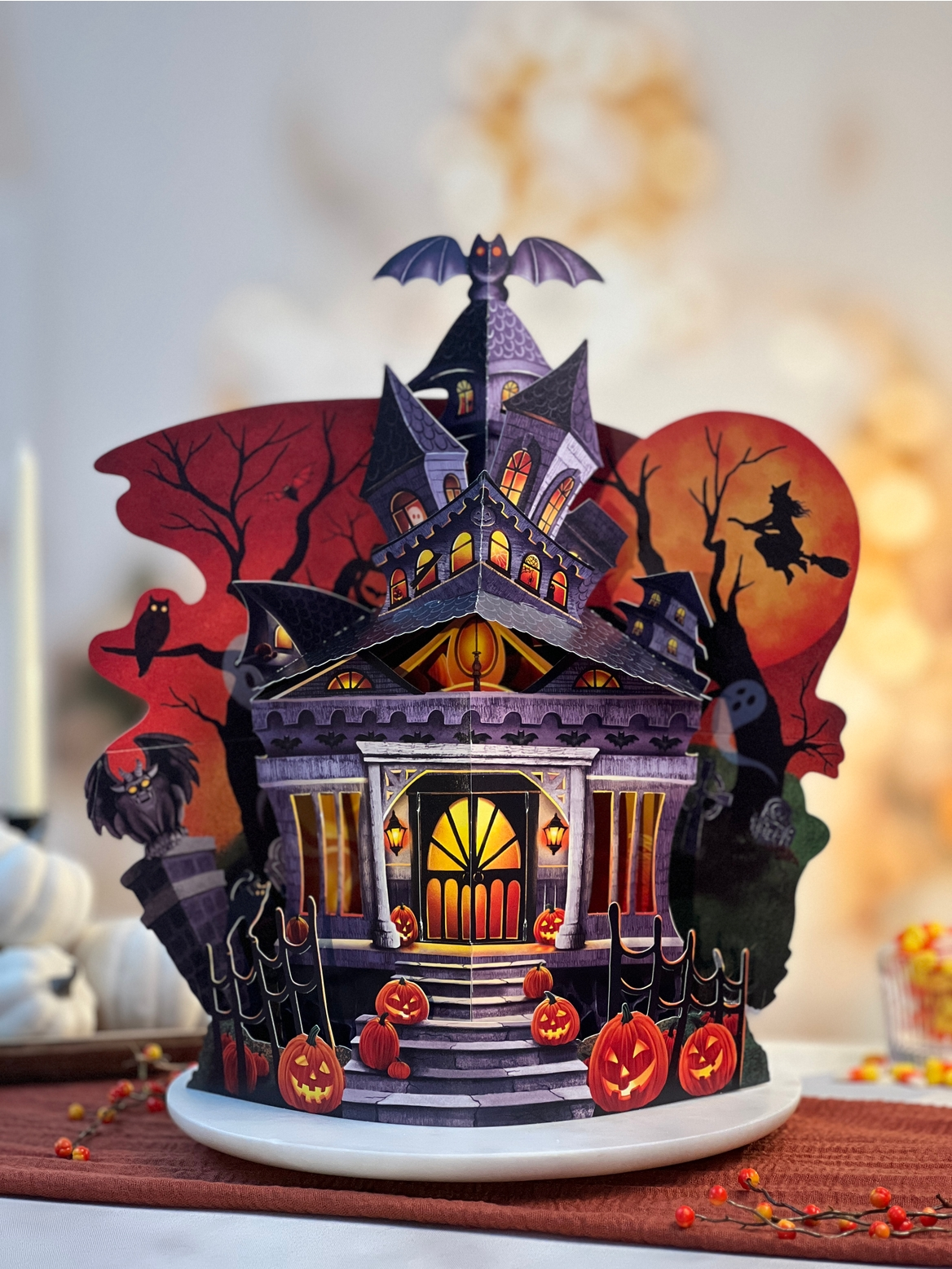 Freshcut Haunted House Pop-Up Greeting Card - Mellow Monkey