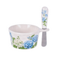 Hydrangea Dip Bowl With Spreader - 10-oz - Temp-tations - Mellow Monkey