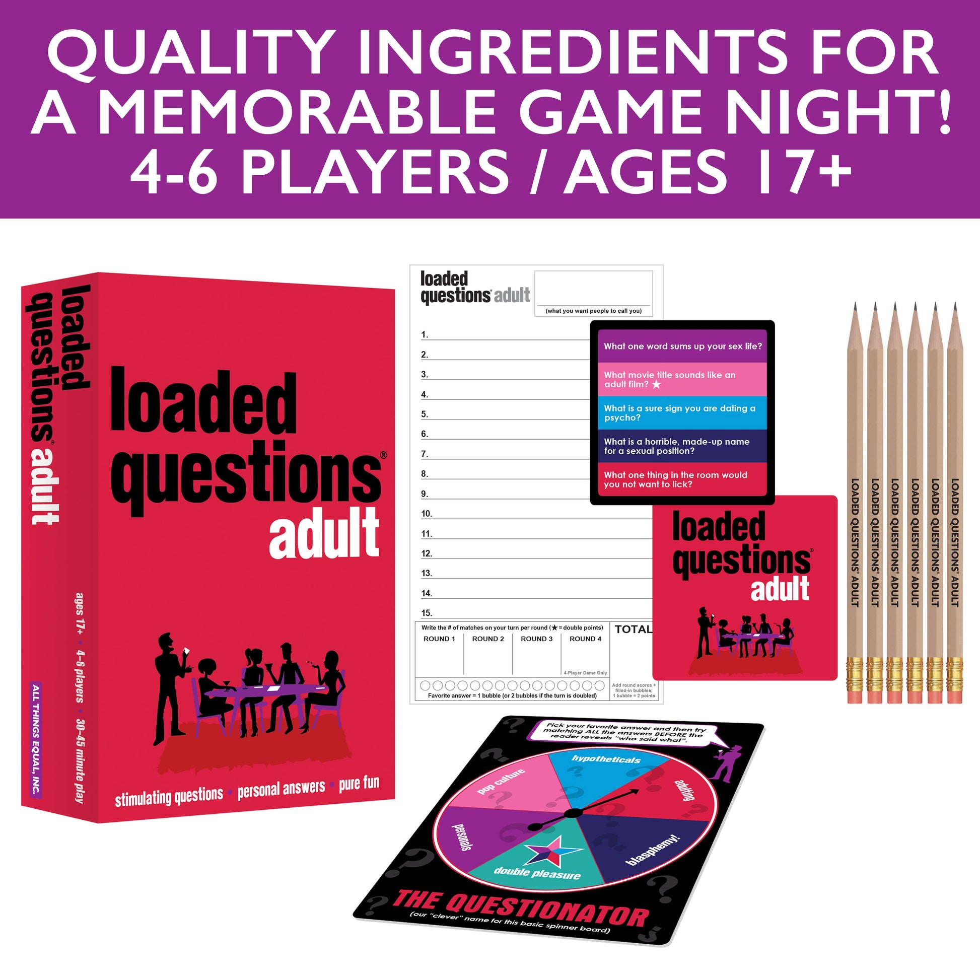 Loaded Questions Adult - Game - Mellow Monkey