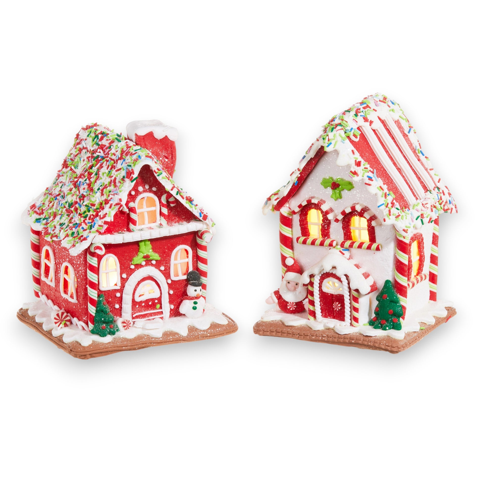 Lighted Gingerbread House - 7-1/4-in - Mellow Monkey