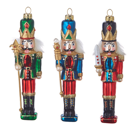 Vibrant Classic Nutcracker Ornament - 6-1/2-in - Mellow Monkey