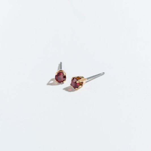 January - Birthstone Ear Sense Earrings - Red - Mellow Monkey