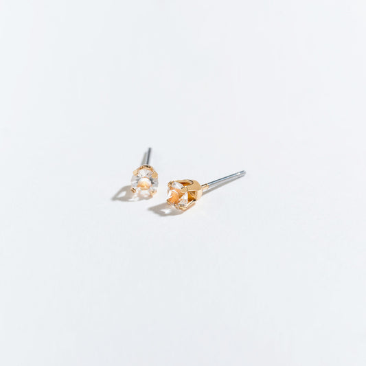 April - Birthstone Ear Sense Earrings - Diamond - Mellow Monkey