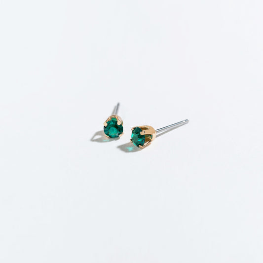 May - Birthstone Ear Sense Earrings - Green - Mellow Monkey