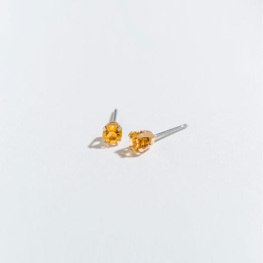 November - Birthstone Ear Sense Earrings - Orange - Mellow Monkey