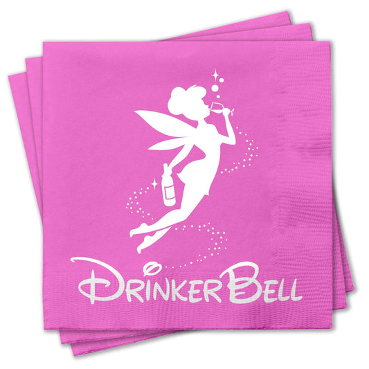 Drinker Bell - Cocktail Napkins - 25-ct - Mellow Monkey