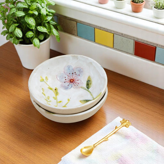 Blue Flower Dipping Tidbit Set - Mellow Monkey