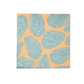 Tangerine and Aqua Oyster Shells Cocktail Napkins - Pack of 12 - Mellow Monkey