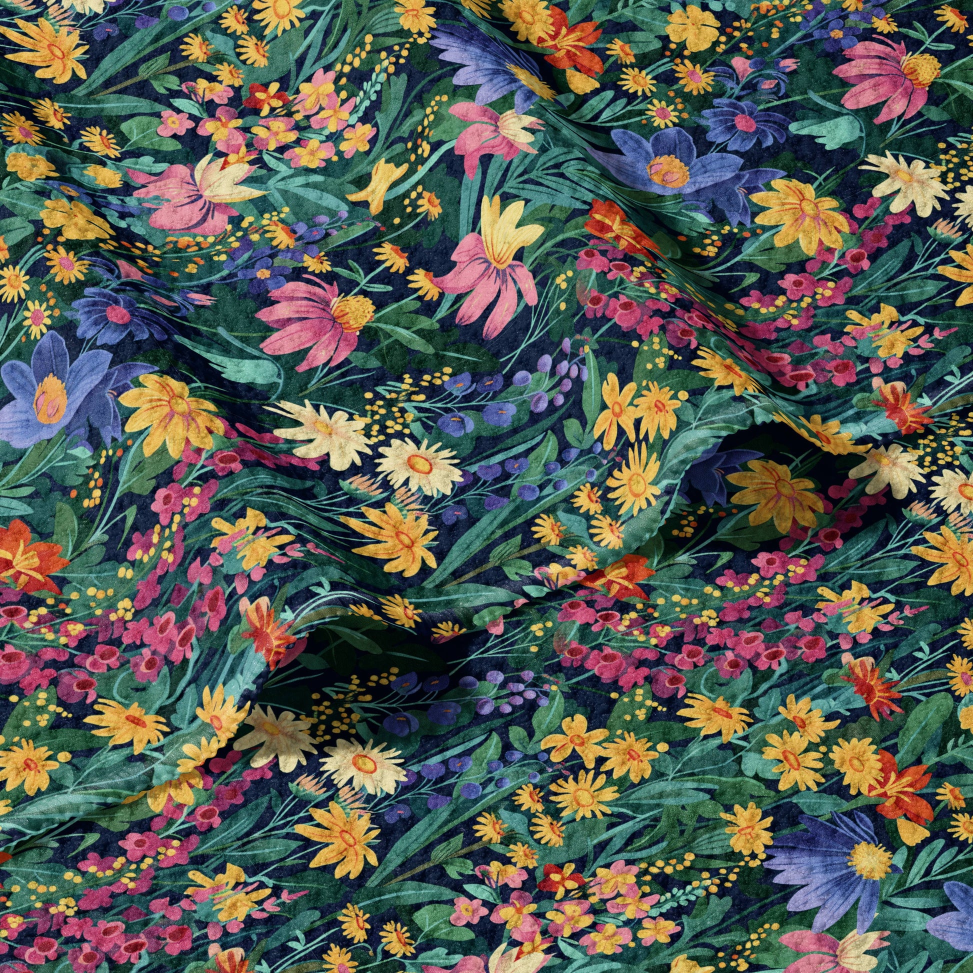 Full Bloom - Recycled - Waffle Dish Towel - Mellow Monkey