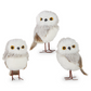 Faux Fur Owl Ornament - 4-3/4-in - Mellow Monkey
