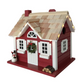 Red Christmas Cape Birdhouse with LED Lights - Mellow Monkey
