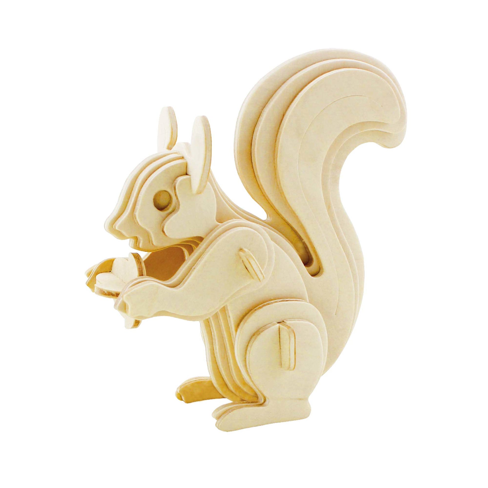 3D Wooden Puzzles: Squirrel - Mellow Monkey