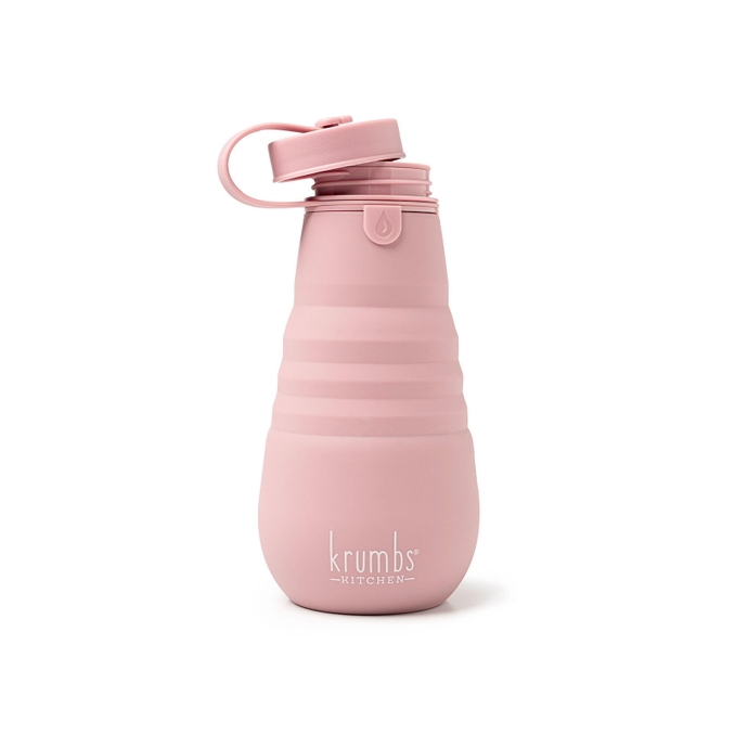 Krumbs Kitchen® Essentials Collapsible Silicone Water Bottle - Mellow Monkey