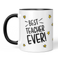 Best Teacher Gold Stars Mug - Mellow Monkey