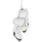 White Fur Trim Skates Ornament - 5-1/2-in - Mellow Monkey