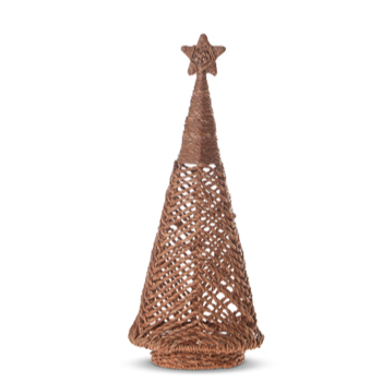 Woven Sea Grass Holiday Tree - 21-in - Mellow Monkey