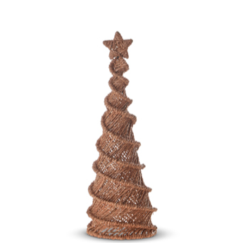Spiral Woven Sea Grass Holiday Tree - 20-in - Mellow Monkey