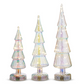 White Iridescent Lighted Glass Christmas Tree - Mellow Monkey