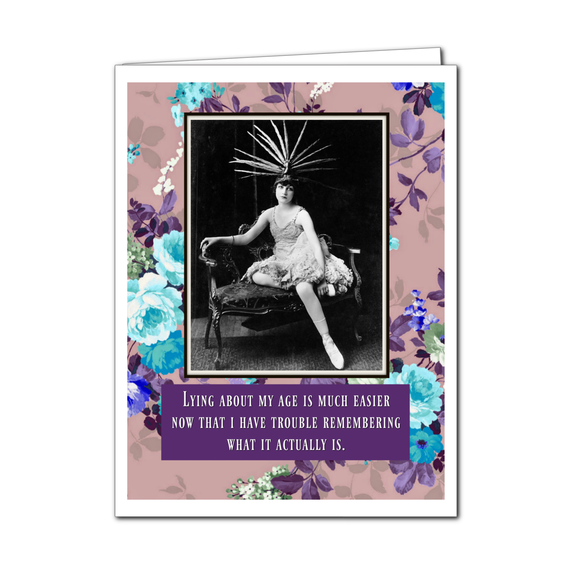 Lying About My Age Birthday Greeting Card - Mellow Monkey