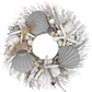 Shiplap Coastal Shell Wreath - 18-in - Mellow Monkey