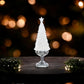 Lighted Tree with Silver Swirling Glitter Holiday Tree - 17-in - Mellow Monkey