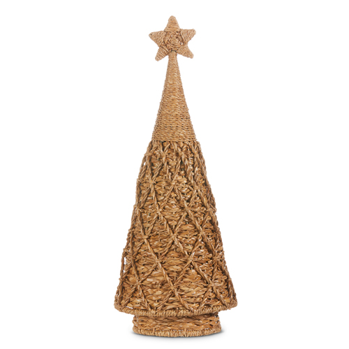 Diamond Woven Sea Grass Holiday Tree - 21-in - Mellow Monkey