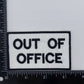 Out Of Office - Embroidered Iron on Patch - 3-1/4-in - Mellow Monkey